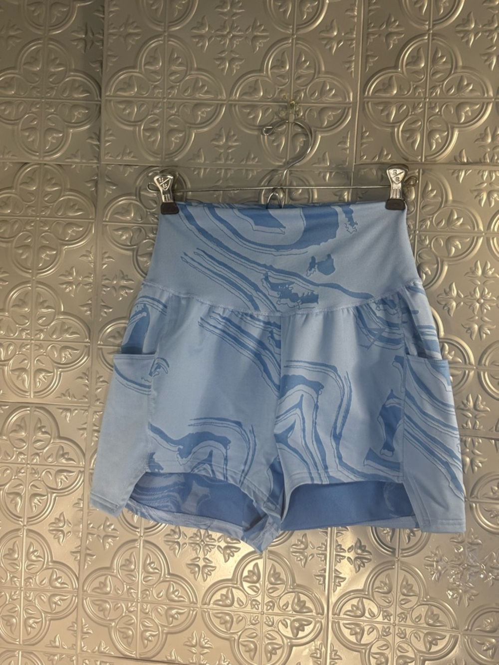 Gymshark Jacquard Blue Shorts